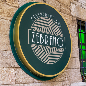 Zebrano Signage